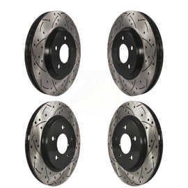 Kit de rotors de frein à disque fendus percés avant et arrière pour Ford Mustang 