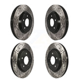 Kit de rotors de frein à disque fendus percés avant et arrière pour Ford Mustang 