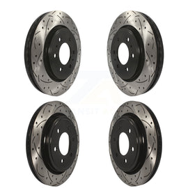 Kit de rotor de frein à fente de forage avant et arrière pour Ford F-150 avec stationnement électrique 