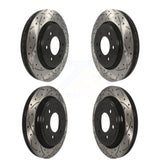 Kit de rotor de frein à fente de forage avant et arrière pour Ford F-150 avec stationnement électrique 