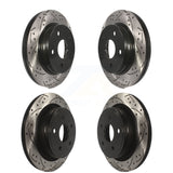 Front Rear Drilled Slot Brake Rotor Kit For Ram 1500 Dodge Durango Classic Aspen