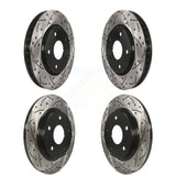 Front Rear Drilled Slot Brake Rotors Kit For Dodge Grand Caravan Chrysler Town &