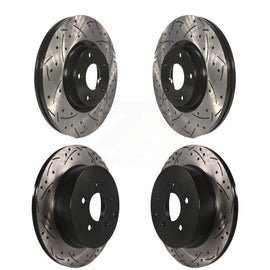 Front Rear Drilled Slot Brake Rotors Kit For Nissan Murano INFINITI M37 QX70 Q70