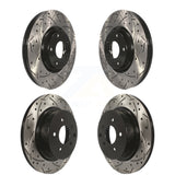 Front Rear Drill Slot Brake Rotor Kit For Nissan INFINITI Maxima G37 G35 M35 G25