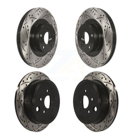 Front Rear Drill Slot Brake Rotor Kit For Subaru Outback Impreza Forester Legacy