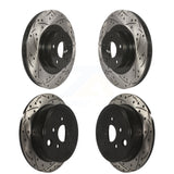 Front Rear Drill Slot Brake Rotor Kit For Subaru Outback Impreza Forester Legacy