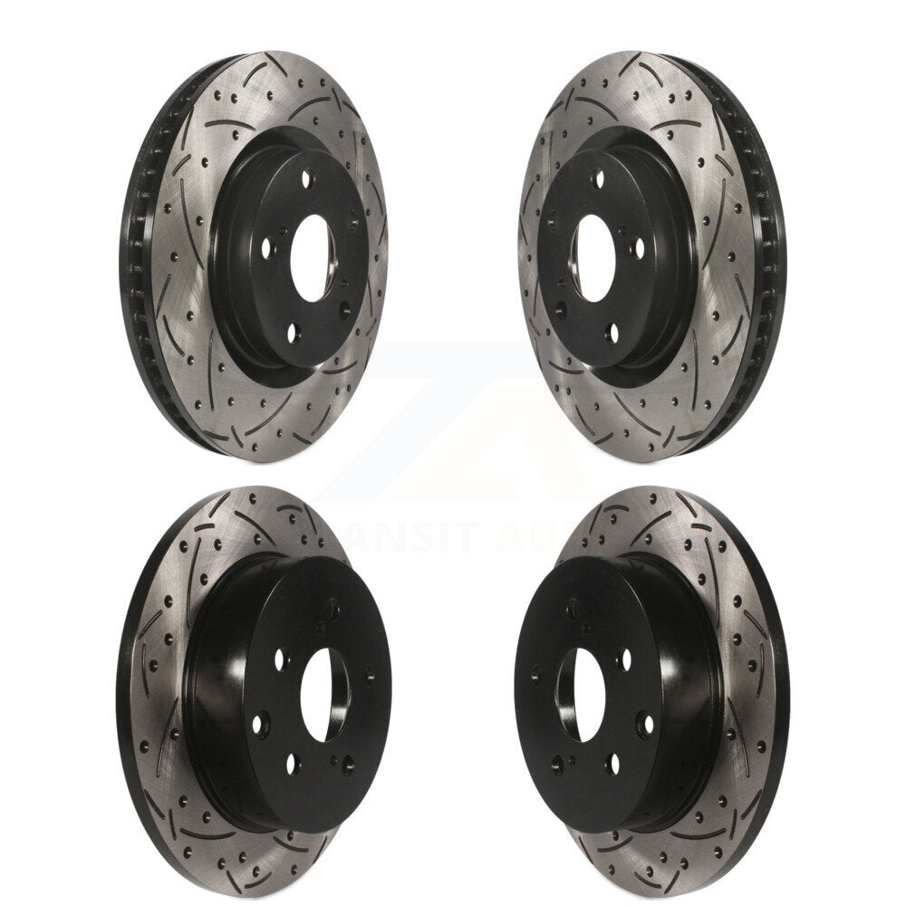 Kit de rotors de frein à disque fendus percés avant et arrière pour Toyota RAV4 