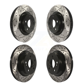 Front Rear Drilled Slot Brake Rotors Kit For Mercedes-Benz GLK350 CLS550 CLS500