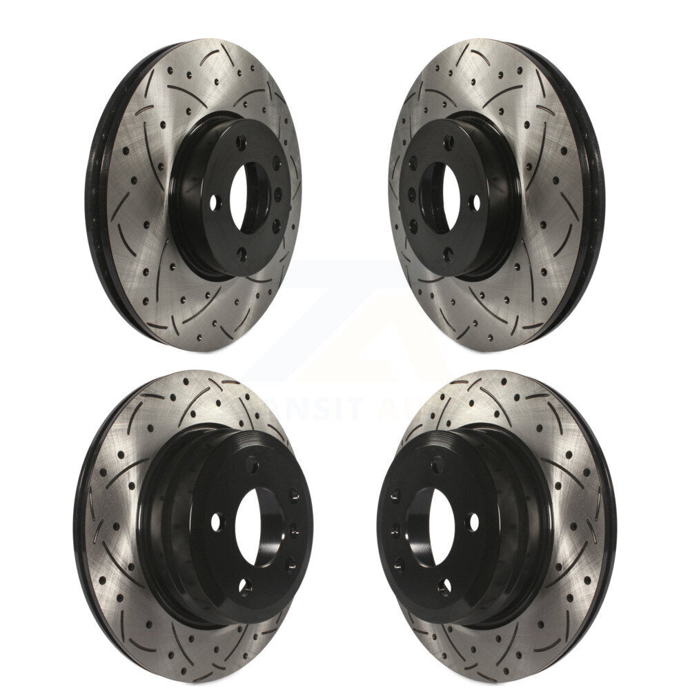 Kit de rotors de frein à disque fendus percés avant et arrière, pour BMW X5 X6 