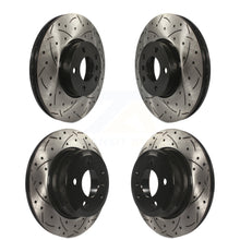 Charger l'image dans la galerie, Kit de rotors de frein à disque fendus percés avant et arrière, pour BMW X5 X6 