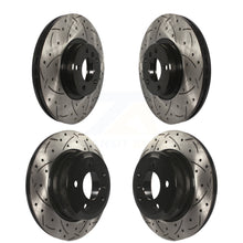 Charger l'image dans la galerie, Kit de rotors de frein à disque fendus percés avant et arrière pour BMW X5 X6 