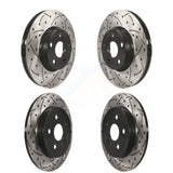 Front Rear Drilled Slot Brake Rotors Kit For Toyota Corolla Matrix Pontiac Vibe