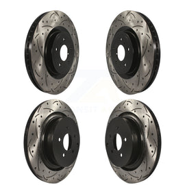 Front Rear Drill Slot Brake Rotor Kit For INFINITI Q50 M37 Q60 Q70 Q70L QX70 M56