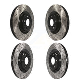 Front Rear Drill Slot Brake Rotor Kit For Audi Q5 Porsche Macan A6 Quattro S4 S5