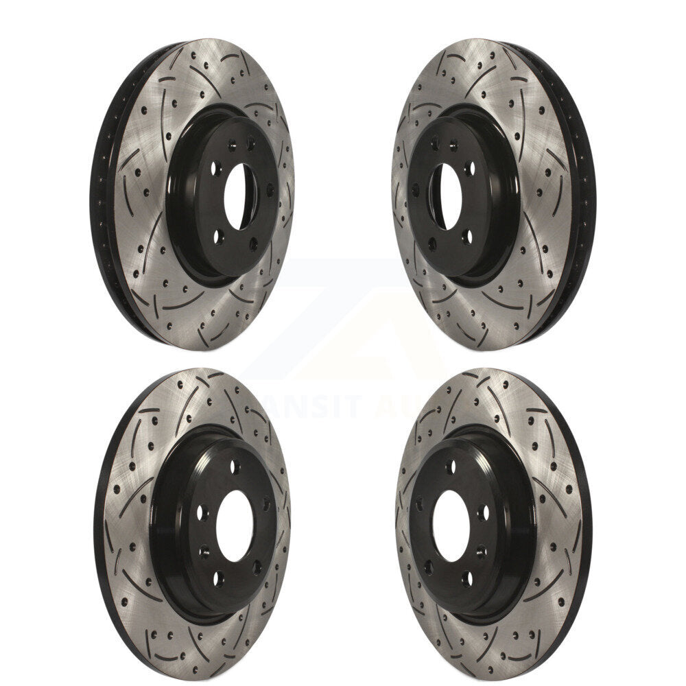 Kit de rotors de frein à disque à fente avant et arrière, pour Audi Q5 A4 A5 Quattro allroad A6 