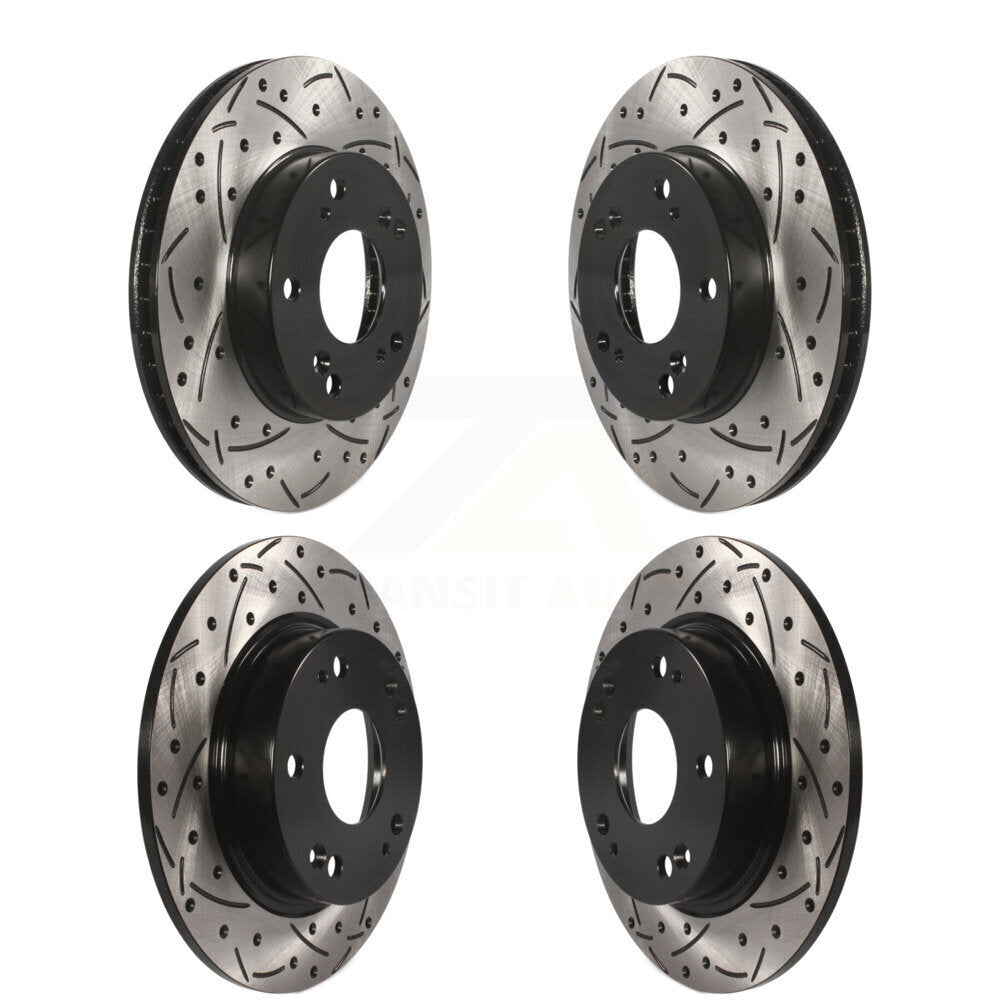 Kit de Rotor de frein à disque fendu percé avant et arrière, pour Honda Civic Acura ILX 