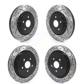 Front Rear Drill Slot Disc Brake Rotor Kit For Lexus RX350 RX450h RX350L RX450hL