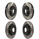 [Front+Rear] 19-21 Mazda 6 Naturally Aspirated Premium OE Drilled & Slotted Brake Rotor Kit For Max Performance Braking