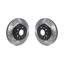 Load image into Gallery viewer, Front Drill Slot Disc Brake Rotor Pair For Chevrolet Camaro Cadillac CTS CT6 CT5