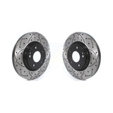 Front Drilled Slot Brake Rotor Pair For Hyundai Kia Sonata Elantra Tucson Optima