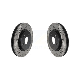 Front Drill Slot Brake Rotor Pair For Toyota Camry RAV4 Lexus ES350 Avalon UX200