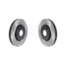 Front Drill Slot Brake Rotors Pair For Chevrolet Equinox GMC Terrain Buick Regal