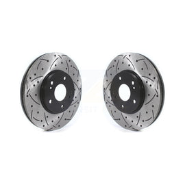Front Drill Slot Brake Rotor Pair For Honda Accord Acura Pilot Odyssey TL TSX CL