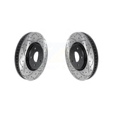 Front Drill Slot Disc Brake Rotor Pair For Infiniti FX35 FX37 QX70 FX45 INFINITI