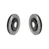 Front Drilled Slot Brake Rotors Pair For Nissan TITAN Armada INFINITI QX80 QX56