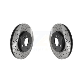 Front Coated Drilled Slotted Disc Brake Rotors Pair For Mini Cooper Clubman