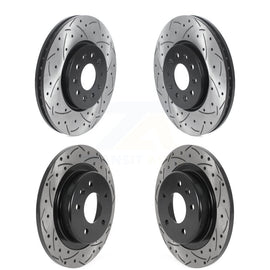 Front Rear Drilled Slot Brake Rotors Kit For Chevrolet Equinox GMC Terrain Buick