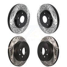 Charger l&#39;image dans la galerie, Front Rear Coated Drill Slot Disc Brake Rotors Kit For Infiniti Q45 M45 INFINITI