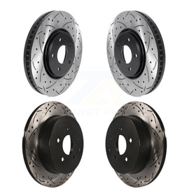 Front Rear Drill Slot Brake Rotors Kit For Infiniti FX35 FX37 QX70 FX45 INFINITI