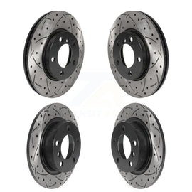 Front Rear Drilled Slot Disc Brake Rotors Kit For Mini Cooper Countryman Paceman