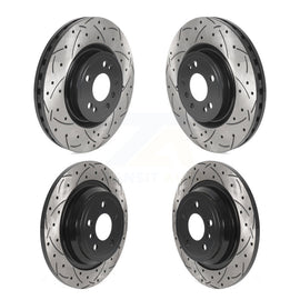 Front Rear Drill Slot Disc Brake Rotors Kit For Mercedes-Benz ML350 GLE350 ML250