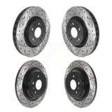Front Rear Drill Slot Disc Brake Rotors Kit For Mercedes-Benz ML350 GLE350 ML250