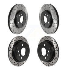 Load image into Gallery viewer, Front Rear Coated Drilled Slotted Disc Brake Rotors Kit For Mini Cooper