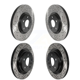 Front Rear Drill Slot Brake Rotors Kit For BMW X1 Mini Cooper Countryman X2 228i