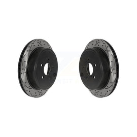 Rear Drill Slot Brake Rotor Pair For Subaru Outback Legacy Scion FR-S BRZ Toyota