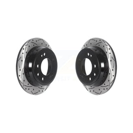 Rear Drilled Slot Disc Brake Rotors Pair For Hyundai Elantra Tucson Kia Sportage