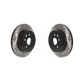 Rear Drill Slot Brake Rotors Pair For Lexus GS350 IS300 IS200t IS350 RC350 RC300