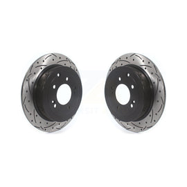 Rear Coated Drilled Slot Disc Brake Rotors Pair For Hyundai Tucson Kia Sportage