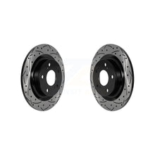 Load image into Gallery viewer, Rear Coated Drilled Slot Disc Brake Rotors Pair For 2017-2021 Honda Civic Type R
