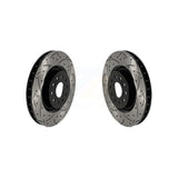 [Front] 2017-2020 Honda Civic Type R Premium OE Drilled & Slotted Brake Rotor Kit For Max Performance Braking