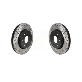 Front Drill Slot Brake Rotors Pair For Chevrolet Silverado 1500 GMC Sierra LD XL