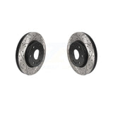 Front Drill Slot Brake Rotors Pair For Chevrolet Silverado 1500 GMC Sierra LD XL