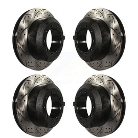 Front Rear Drill Slot Brake Rotor Kit For International IC Corporation TerraStar