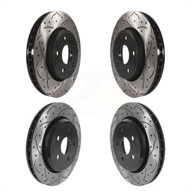 Front Rear Drilled Slot Disc Brake Rotors Kit For 2012 Jeep Grand Cherokee 6.4L