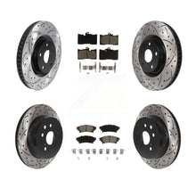 Charger l'image dans la galerie, Front Rear Brake Rotor &amp; Ceramic Pad Kit (6Pc) For Lexus GS350 IS300 IS350 RC350