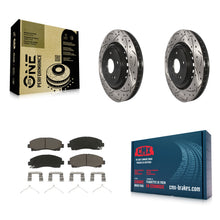 Load image into Gallery viewer, [Front] 2015-2020 Acura TLX Performance Drilled &amp; Slotted Brake Rotor &amp; Ceramic Pads Kit For Max Braking